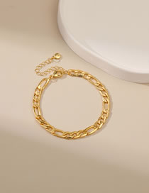 Fashion Gold Copper Gold Plated Geometric Chain Bracelet