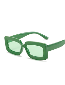 Fashion Grass Green Frame Green Sheet Pc Frame Sunglasses
