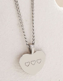 Fashion Silver Alloy Heart Necklace
