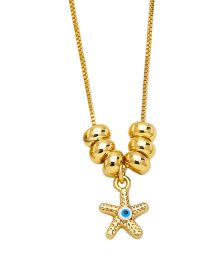 Fashion C Copper Eyes Starfish Necklace