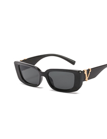 Fashion Black Frame Black Film Pc Frame Sunglasses
