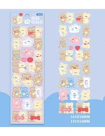 Fashion Sweet Cute Bear Cartoon Hand Account Stickers