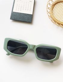 Fashion Blue Resin Square Sunglasses