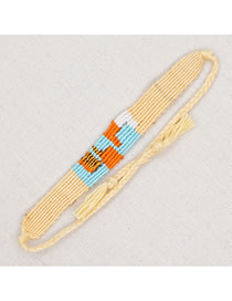 Fashion 16# Geometric Embroidery Floss Braided Bracelet