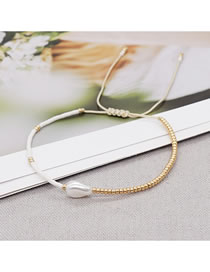 Fashion Mi-b210106a Rice Beaded Braided Pearl Bracelet