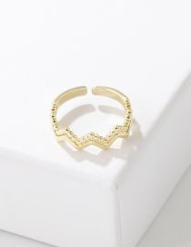 Fashion Wavy Ring Solid Copper Wavy Ring