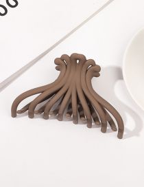 Fashion Deep Coffee Frosted Scallop Gripper