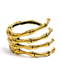 Fashion Ancient Gold Metal Geometric Claw Bracelet