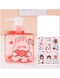 Fashion 1 Pink + Random Sticker Press-type Portable Sub-bottling
