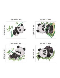 Vinilo Infantil Panda Comiendo Bambú