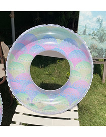 Fashion Colorful And Colorful 100# With Handle (390) (cm) Thickened Sequin Swimming Ring  Ordinary Pvc