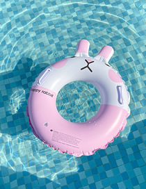 Fashion Three-dimensional Handle Bunny 70 Swimming Ring 280 Grams (cm) Pvc Cartoon Three-dimensional Handle Swimming Ring  Ordinary Pvc