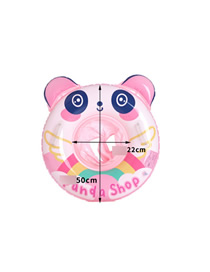 Fashion Pink 70 Rainbow Panda Crotch Ring (cm) Pvc Cartoon Three-dimensional Handle Swimming Ring  Ordinary Pvc