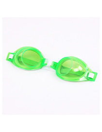 Fashion Children's Paper Card Swimming Goggles Green Silicone Waterproof And Anti-fog Swimming Goggles  Pe