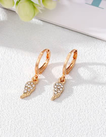 Fashion Wing Alloy Diamond Wing Earrings
