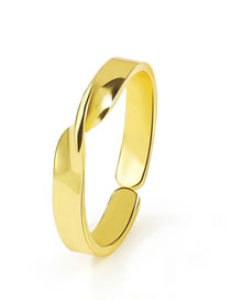 Fashion 5# Alloy Geometric Twist Ring