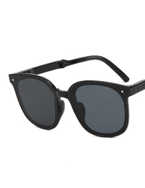 Fashion Jazz Black Pc Square Large Frame Sunglasses