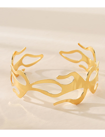 Fashion Gold Metal Cutout Flame Armband