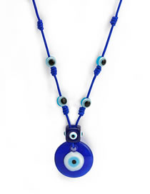 Fashion Nb206bu Geometric Eye Necklace