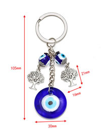 Fashion 3# Alloy Tree Of Life Eye Keychain