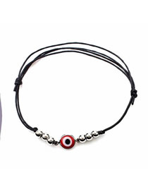 Fashion 4# Alloy Geometric Eye String Bracelet