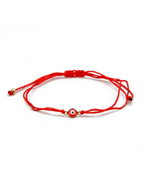 Fashion 6# Alloy Geometric Eye String Bracelet
