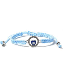 Fashion Blue Alloy Diamond Ring Drip Oil Love String Bracelet