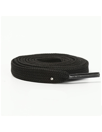 Fashion Black Ingot Flat-120cm Polyester Flat Half Circle Geometric Laces