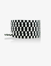 Fashion Black And White 80cm Polyester Check Laces