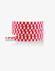 Fashion Red And White 80cm Polyester Check Laces