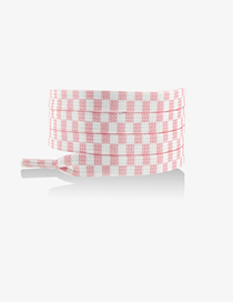 Fashion Pink And White 80cm Polyester Check Laces