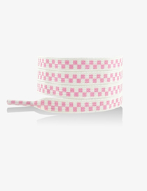 Fashion Stereo Pink 80cm Polyester Check Laces