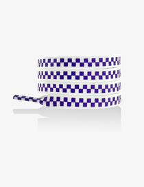 Fashion Stereo Purple 80cm Polyester Check Laces