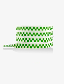 Fashion Stereo Green 80cm Polyester Check Laces
