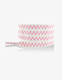 Fashion Stereo Pink 160cm Polyester Check Laces