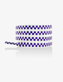 Fashion Stereo Purple 160cm Polyester Check Laces