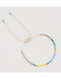 Fashion J Geometric Colorful Rice Beaded Bracelet