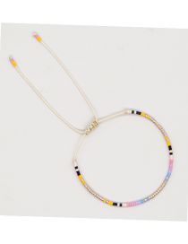 Fashion K Geometric Colorful Rice Beaded Bracelet
