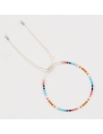 Fashion O Geometric Colorful Rice Beaded Bracelet