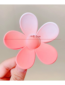 Fashion 6# Flower Big Clip Resin Gradient Frosted Flower Grab Clip