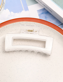Fashion 8.5cm Square Drip Gripper - Milk White Resin Drip Oil Square Grab Clip