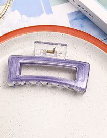 Fashion 8.5cm Square Drip Gripper-purple Resin Drip Oil Square Grab Clip