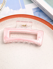 Fashion 8.5cm Square Drip Gripper - Pink Resin Drip Oil Square Grab Clip