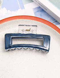 Fashion 8.5cm Square Drip Gripper - Dark Blue Resin Drip Oil Square Grab Clip