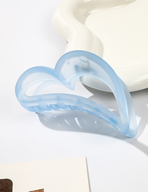 Fashion Matte Frosted Blue Series-9.5cm Love Resin Frosted Love Gripper