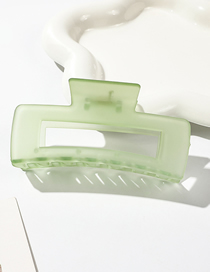 Fashion Matte Frosted Green Series-10.5cm Square Resin Frosted Square Grab Clip