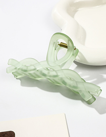Fashion Matte Frosted Green Series-11cm Twist Resin Frosted Twist Gripper