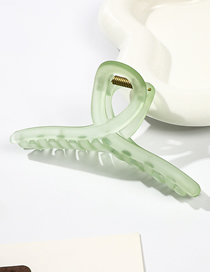 Fashion Matte Frosted Green Series-11cm Cross Resin Frosted Cross Grab Clip