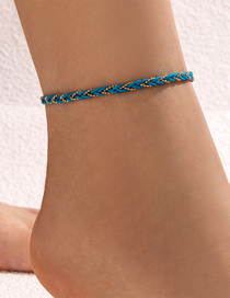 Fashion 7# Colorful Cord Braided Anklet
