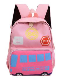 Fashion Section Two Pink Canvas Cartoon Large Capacity Backpack